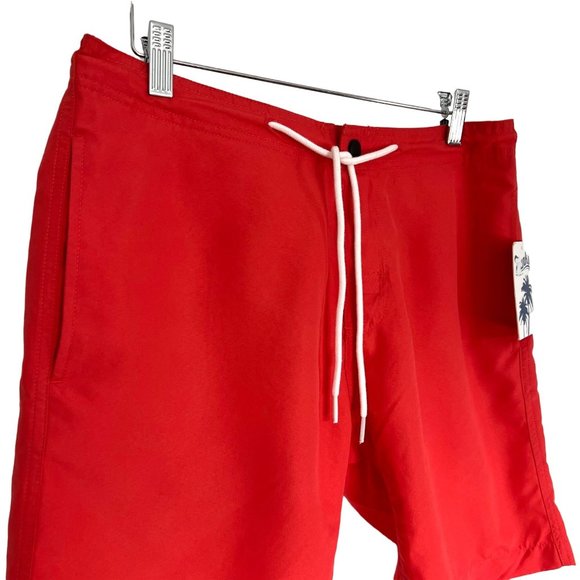 Trunks Red Hybrid Board Shorts Swim Trunks - Size 30 - Picture 2 of 11